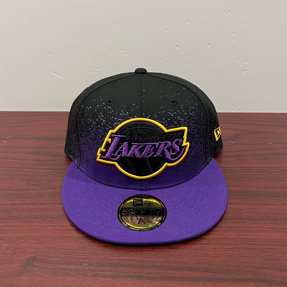 New Era, 59Fifty Fitted Hat, Los Angeles Lakers, Black, Purple & Yellow